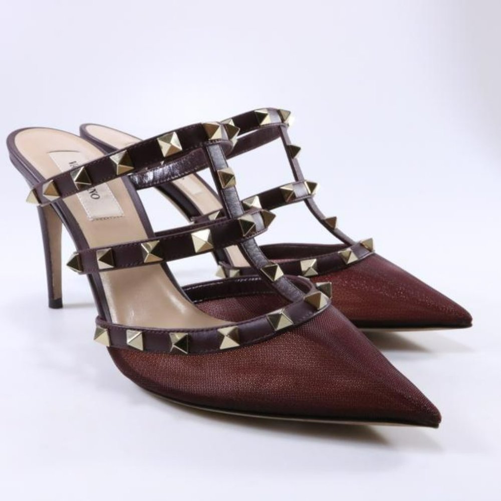 Brand New Valentino Rubin Rockstud Mules SZ 39 1/2